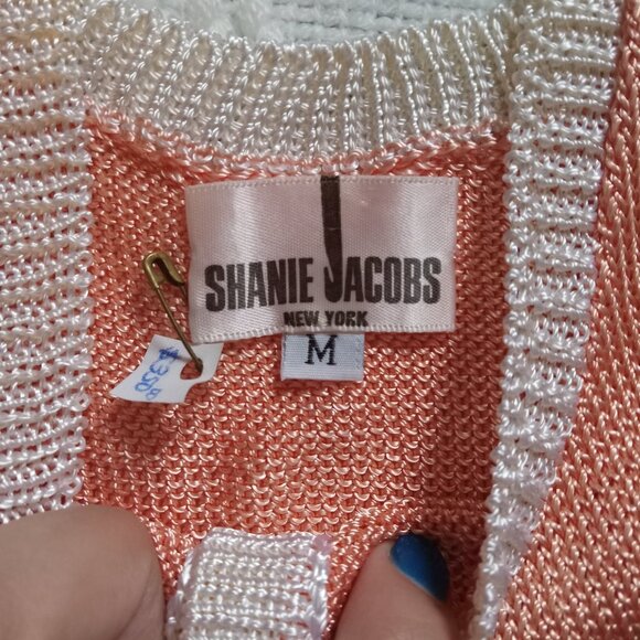 NWOT VINTAGE Shanie Jacobs Hand knit Crop Top - Picture 3 of 5